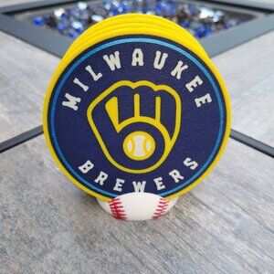 Milwaukee Brewers Coaster Set - 3D Printed - (Set of 4)